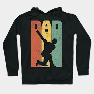 Cricket Dad Retro Vintage Style Hoodie